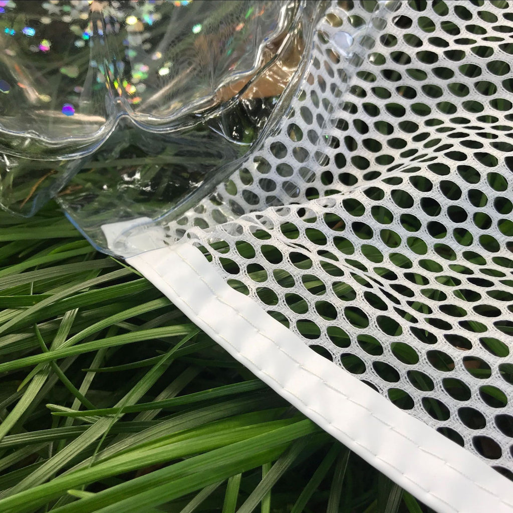 Water Transparent Recliner Foldable Inflatable Hammock With Sequins Float Recliner