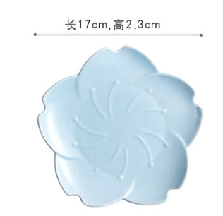 Japanese Ceramic Sakura Plate Creative Dinner Plate