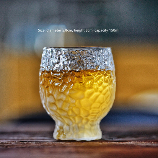 New Japanese Hammered Frosted Glass Cup