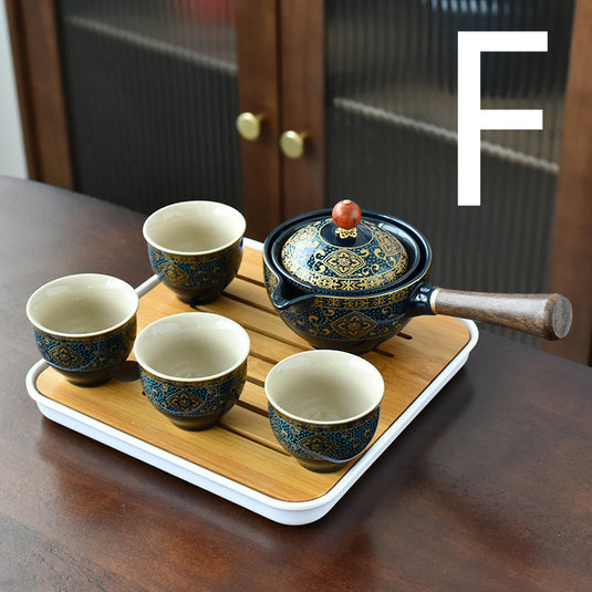 Lazy Kung Fu Tea Set Creative Automatic Rotating Tea Making Artifact