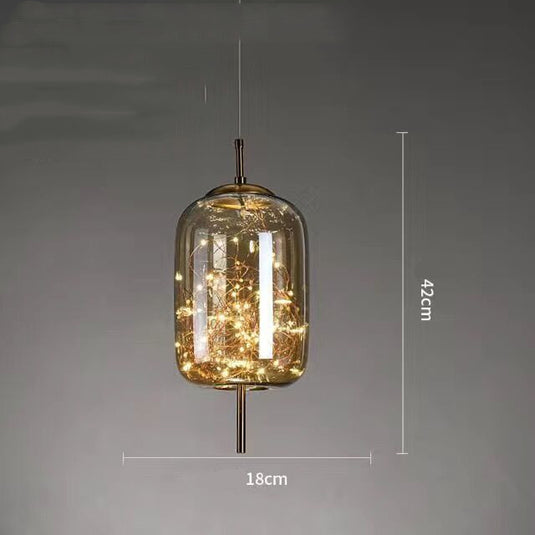 Lustre de chevet créatif pour restaurant de petite taille