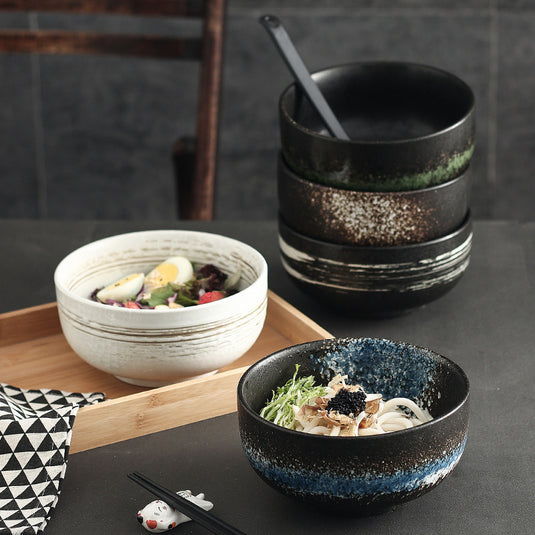 Japanese Style Creative Ceramic Noodle Bowl