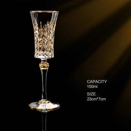 Fransk Importeret Golden Luxury CDA Whisky Glas Europæisk Krystal