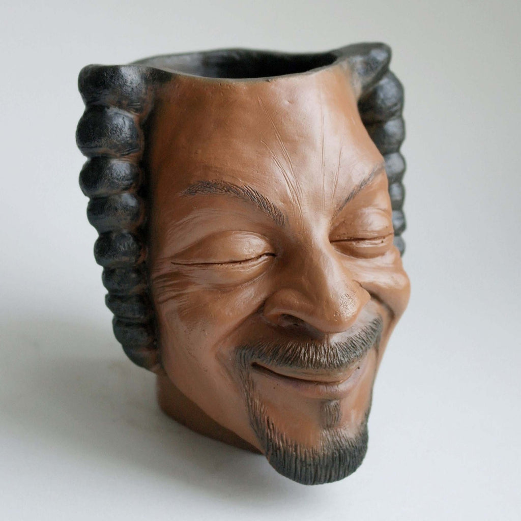 Hip Hop Portrait Personality Succulent Potted Office Home Desktop Pen Holder Storage Small Ornaments