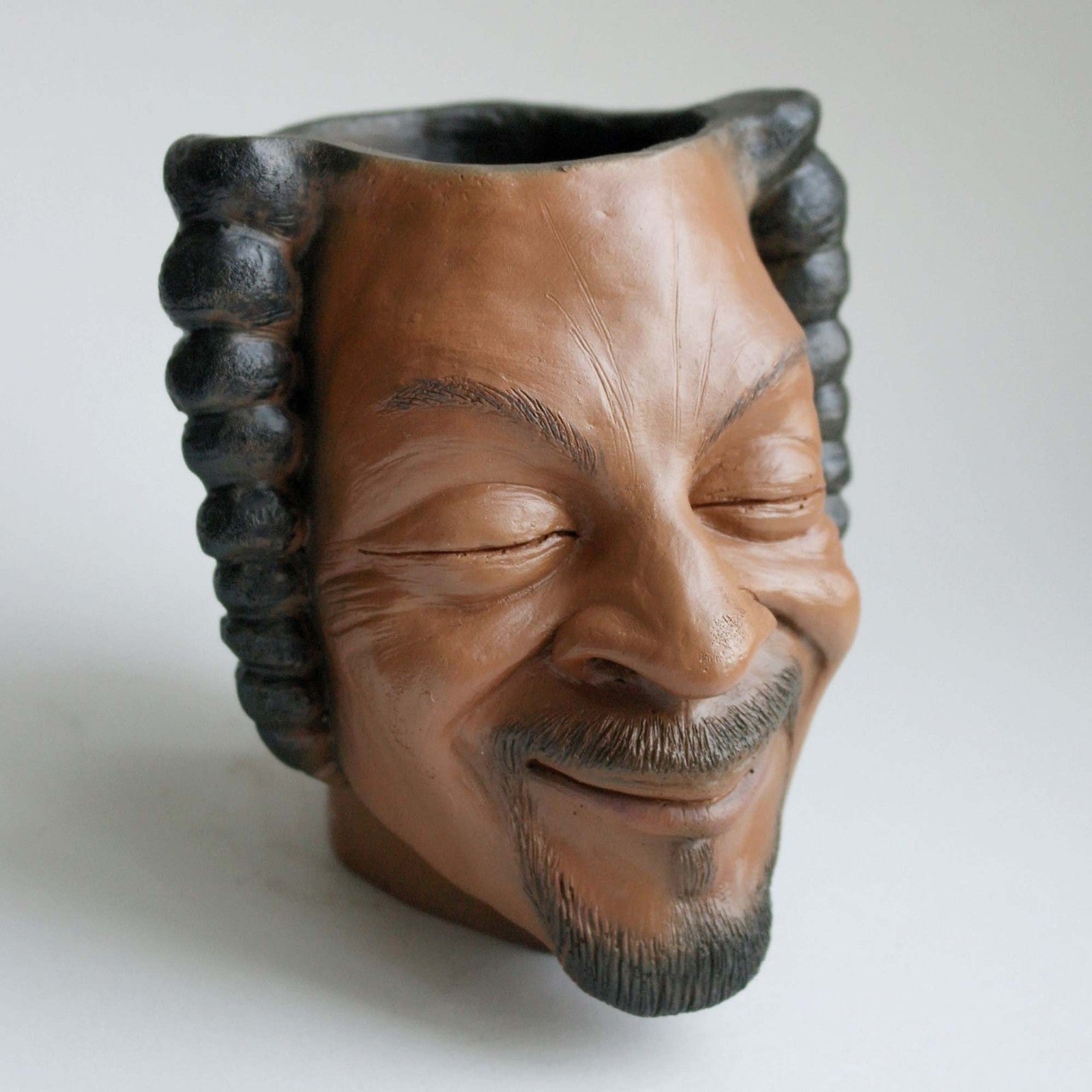 Hip Hop Portrait Personality Succulent Potted Office Home Desktop Pen Holder Storage Small Ornaments