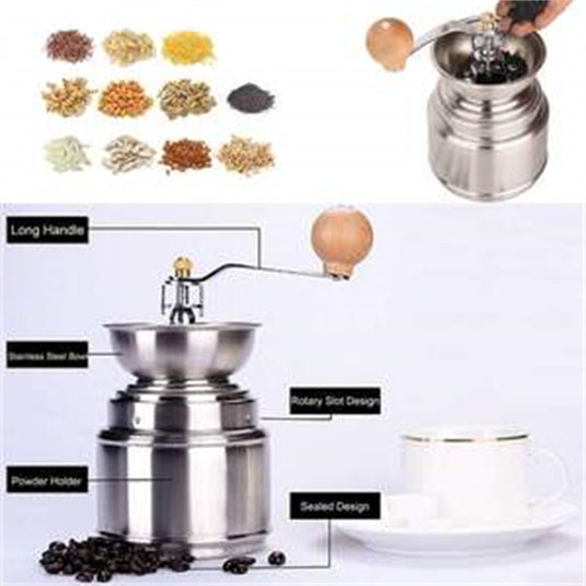 Stainless Steel Portable Manual Coffee Grinder