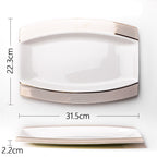 Nordic Light Luxury Household Bone China Plates And Tableware