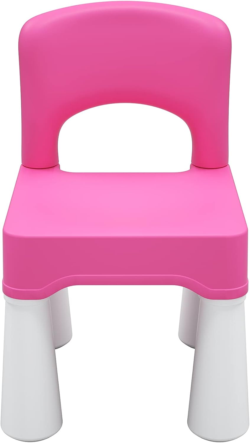burgkidz Plastic Toddler Chair, Durable and Lightweight Kids Chair, 9.3" Height Seat, Indoor or Outdoor Use for Toddlers Boys Girls Ages 2 and Up - Grand Goldman