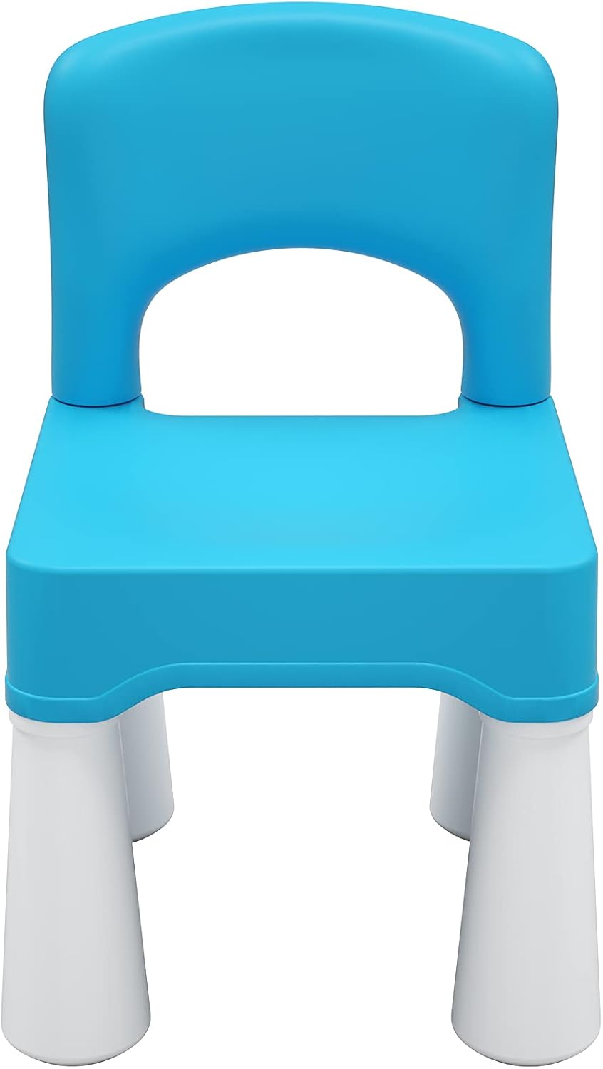 burgkidz Plastic Toddler Chair, Durable and Lightweight Kids Chair, 9.3" Height Seat, Indoor or Outdoor Use for Toddlers Boys Girls Ages 2 and Up - Grand Goldman