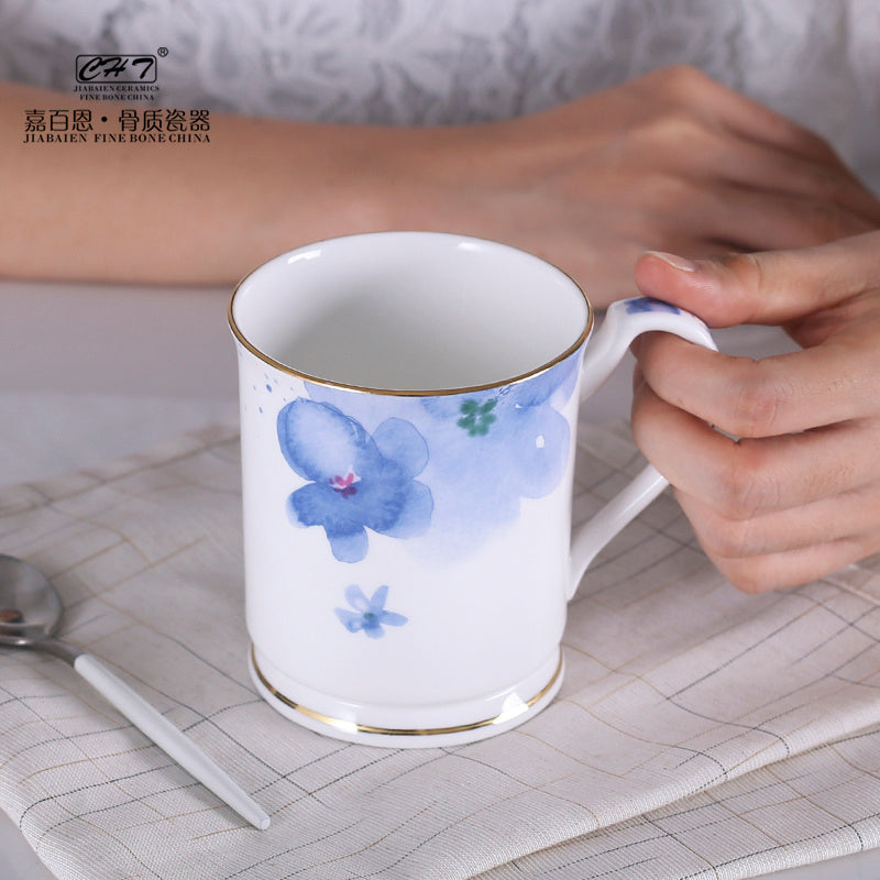High-end Bone China Ceramic Lovers Drinking Cups And Teacups As Gifts