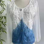 Ethnic Style Handmade Tie-dyed Loose Small Outerwear Top
