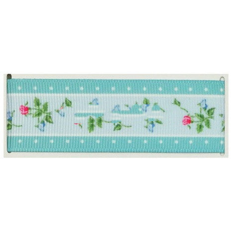 Handmade Diy Rib Printed Flowers And Plants Webbing Ribbon