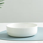 Household Pure White Simple Bone China Tableware Plate