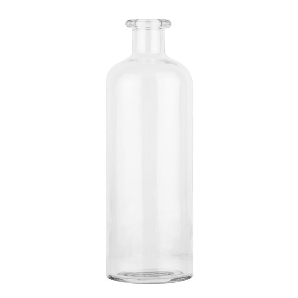 Vaso in vetro per bocca trasparente blu semplice vaso nordico inserito