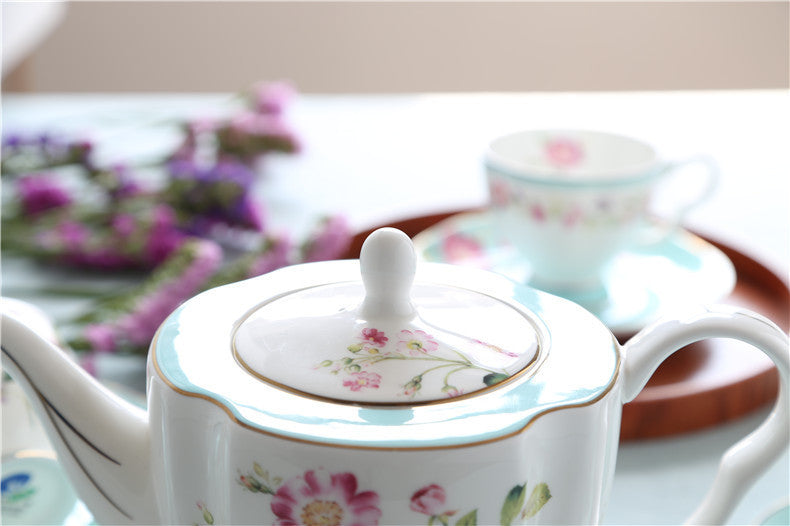 Bone China European Style Simple Gold Rim Coffee Cup