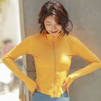 Veste de yoga pour femme, ajustée, à séchage rapide, pour le sport