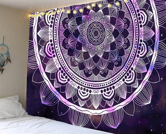 Mandala Series Printed Home Tapestry Wall Hanging Beach Towel Sitting Blanket