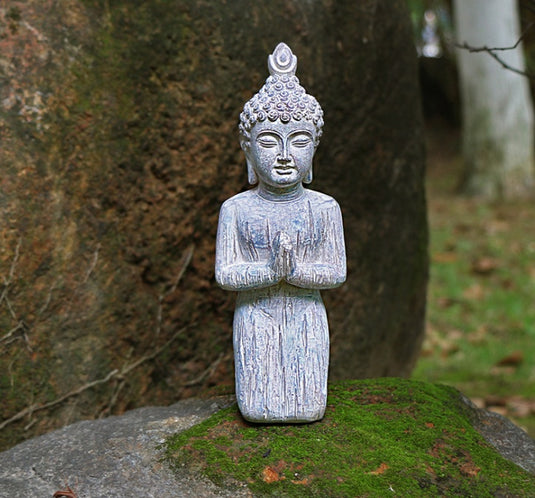 Artisanat de statue de jardin de décoration de bouddha endormi à la mode