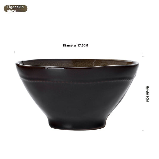 Ceramic Household Retro Ramen Bowl