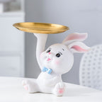 Rabbit Tray Hallway Key Storage Home Living Room Desktop Office Decorations