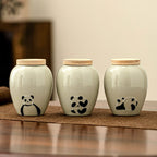 Chinese Retro Panda Ceramic Pot