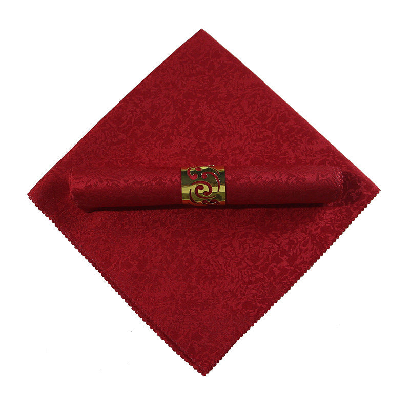 Square Folding Fabric Tablecloth Decorative Embroidery