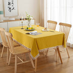 All Cotton Washed Cotton Tassel Coffee Table Cloth Table Cloth