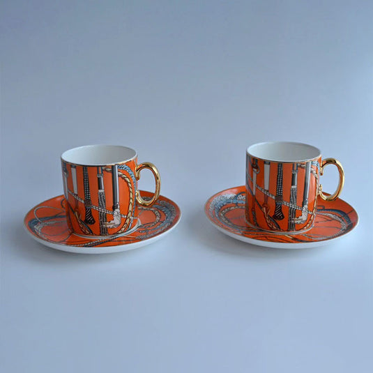 Bone China Coffee Cup And Saucer Suit