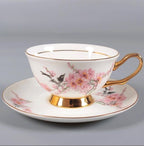 Bone China Afternoon Tea Scented Tea Coffee Ceramic Cup Dish