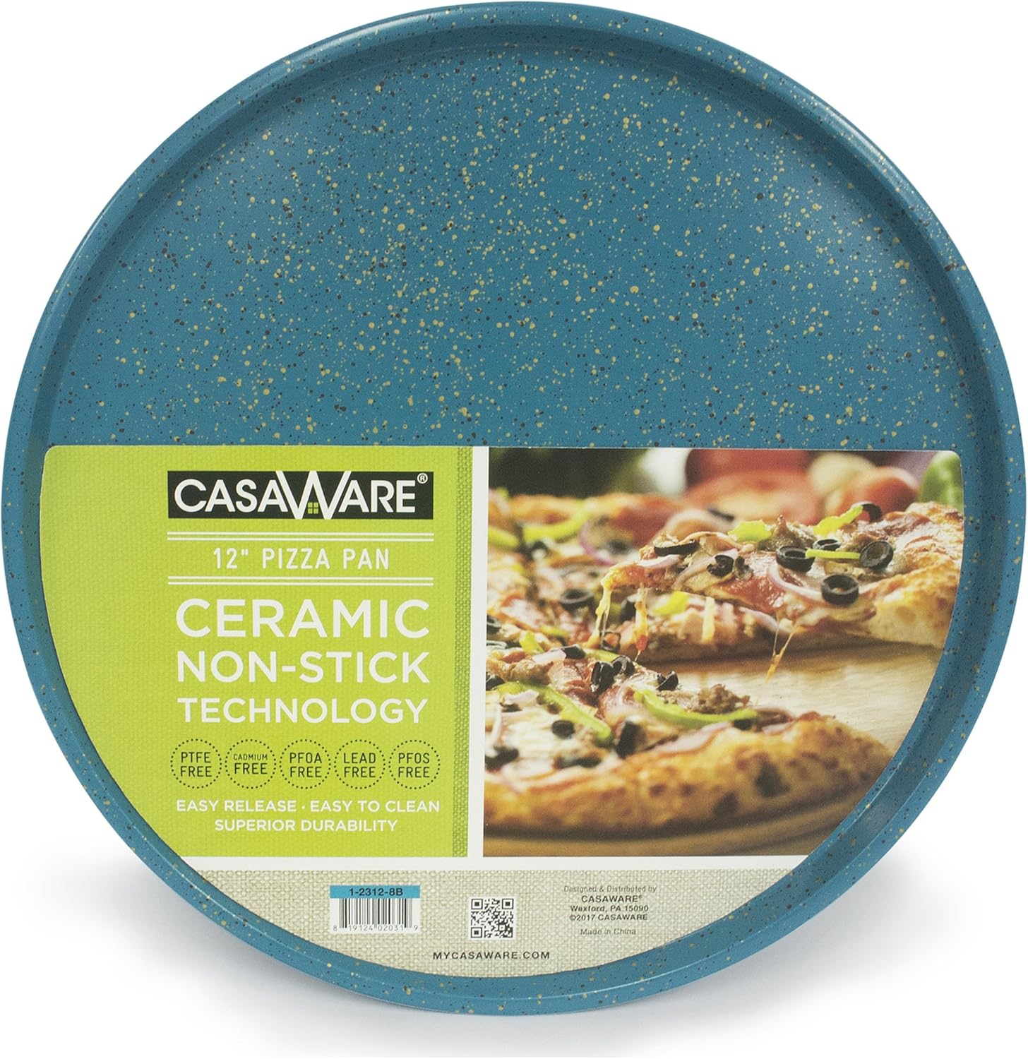 casaWare Pizza/baking Pan 12-inch (Silver Granite) - Grand Goldman