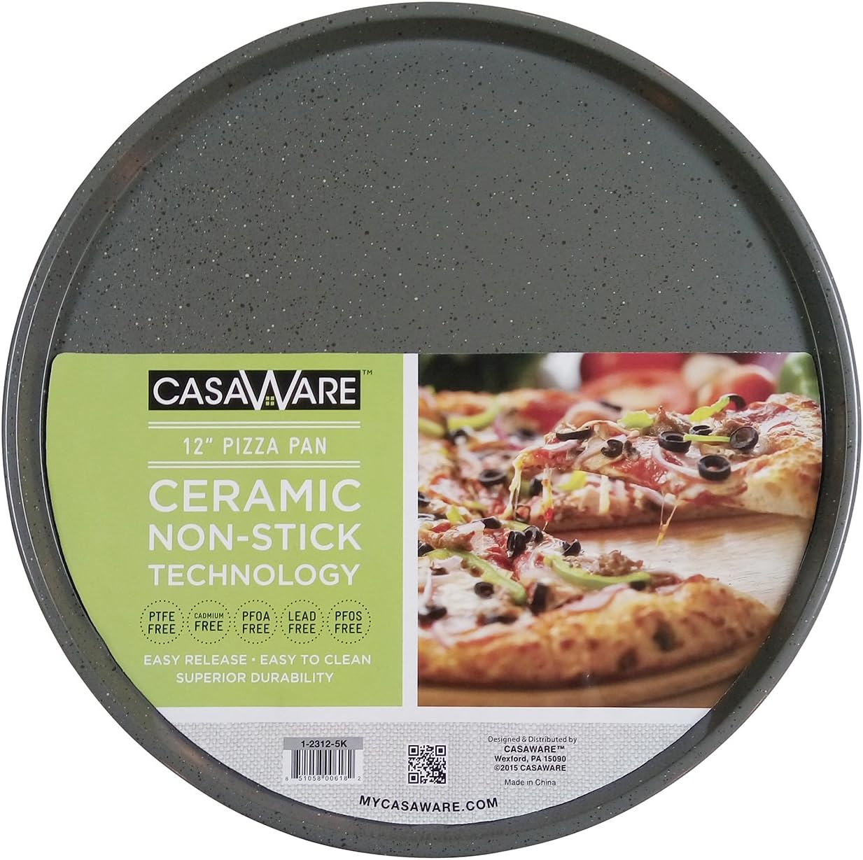 casaWare Pizza/baking Pan 12-inch (Silver Granite) - Grand Goldman