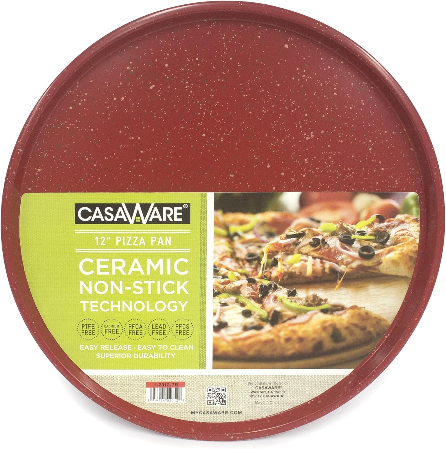 casaWare Pizza/baking Pan 12-inch (Silver Granite) - Grand Goldman