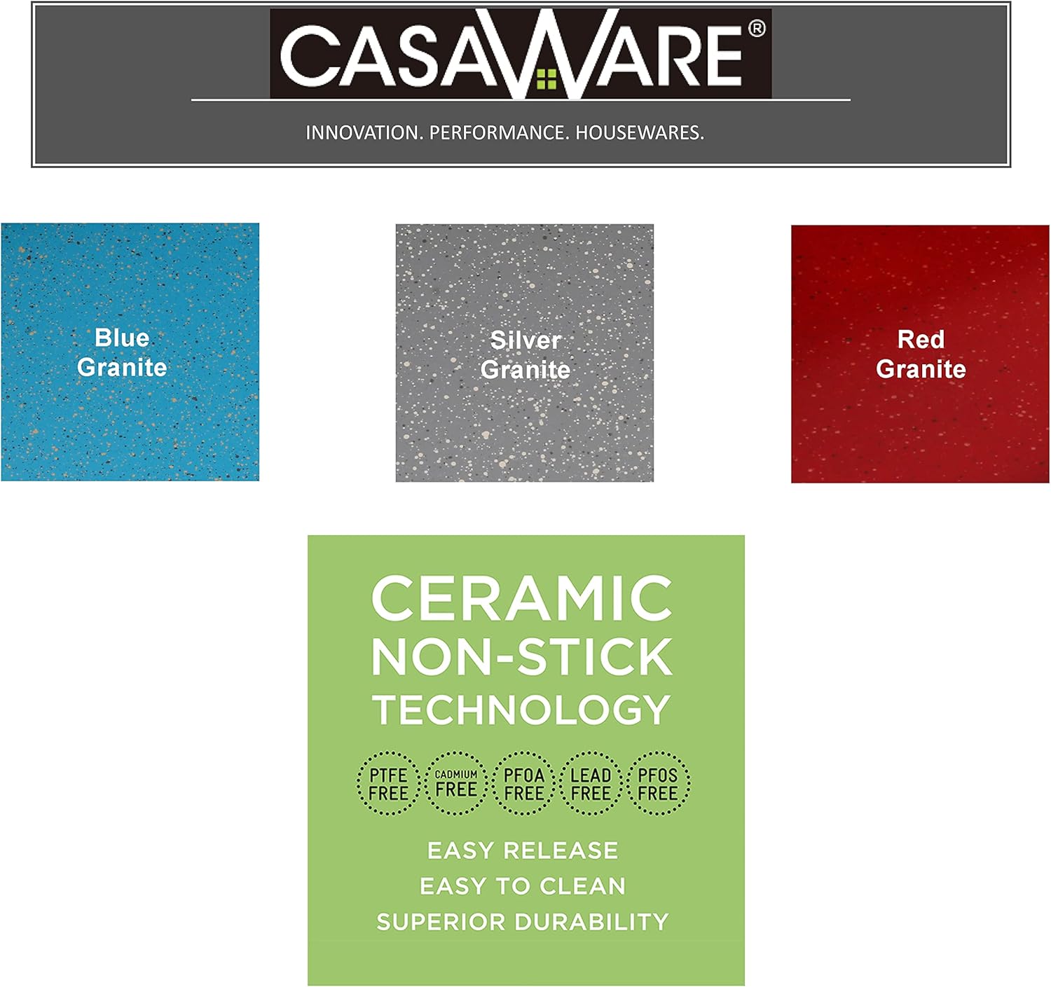 casaWare Pizza/baking Pan 12-inch (Silver Granite) - Grand Goldman