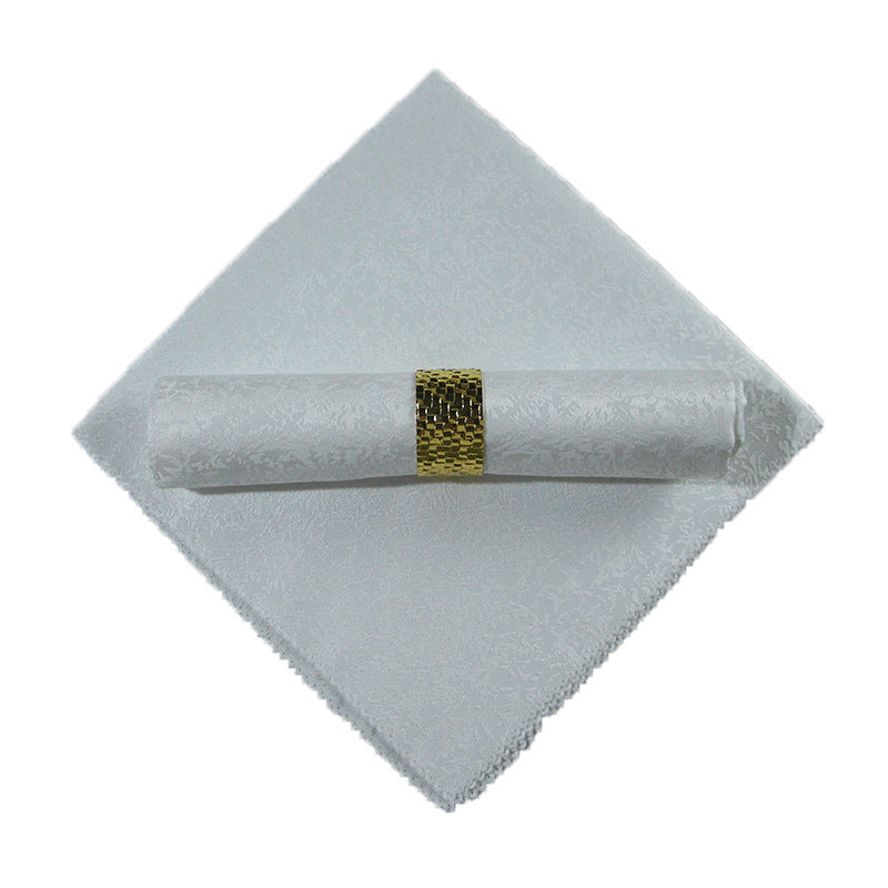 Square Folding Fabric Tablecloth Decorative Embroidery