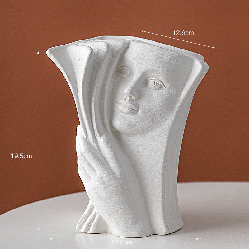 Ceramic Book Stand Creative Home Desktop Storage Office Decoration