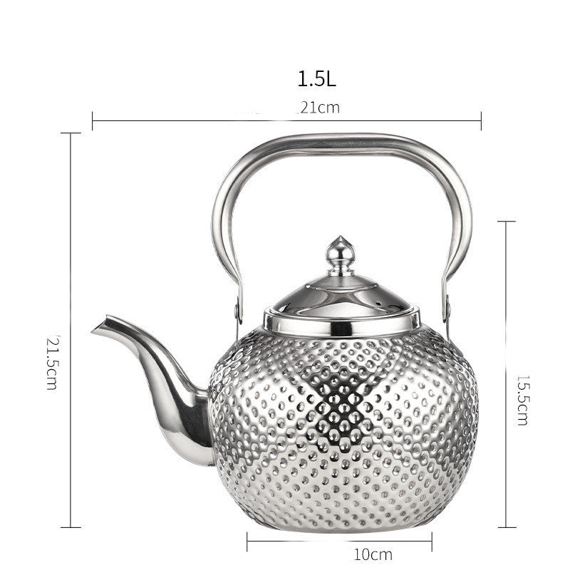 Spherical Handle Stainless Steel With Strainer Household Tea Table Kettle