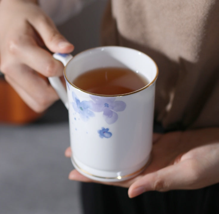 High-end Bone China Ceramic Lovers Drinking Cups And Teacups As Gifts