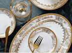 ceramic kitchen ware bone china dinner plate set porcelain tableware porcelain crockery dinnerware sets - Grand Goldman