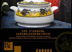 christmas Chinese bowl dishes set Jingdezhen Bone China dish glaze medium color 56 pieces  ceramic tableware moving gifts - Grand Goldman