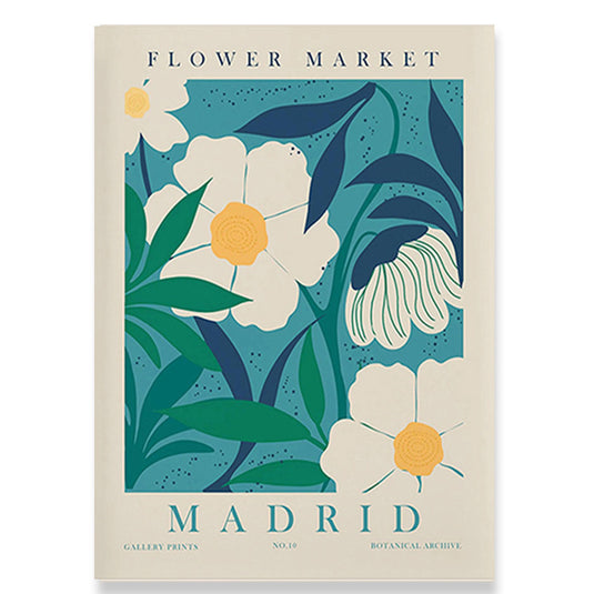 Plant And Flower Art Canvas Core Poster
