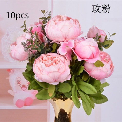 13 Core-spun Peony Decorative Flowers Artificial Flowers Artificial Flowers