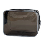 In Stock Solid Color Transparent Cosmetic Bag Large Capacity Convenient And Simple Storage Bag