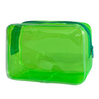 In Stock Solid Color Transparent Cosmetic Bag Large Capacity Convenient And Simple Storage Bag