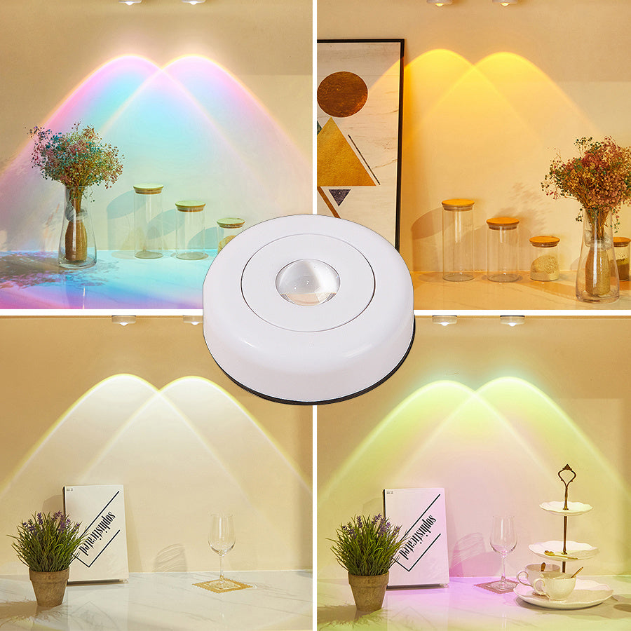 Led Lights Wireless Closet Kitchen Lights Under Furniture Battery Powered Sunset Nightlight Wall Lamp Bedroom Decoration Cabinet - Grand Goldman