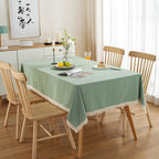 All Cotton Washed Cotton Tassel Coffee Table Cloth Table Cloth