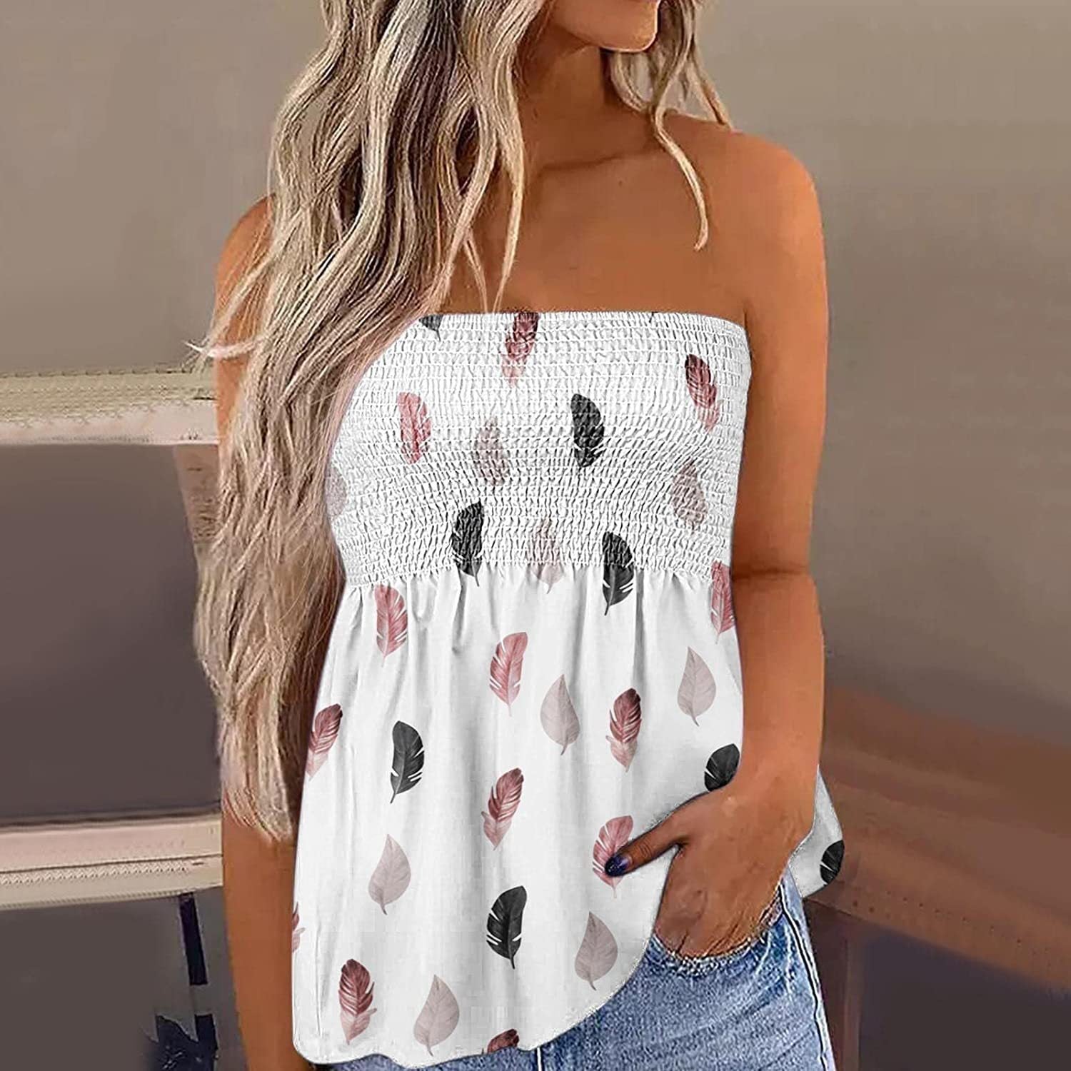 Sexy Fashion Off-the-shoulder Short Tube Top For Women