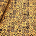 Natural Cork Leather Plaid Makeup Bag Hand Pulled Case Sofa Cork Fabric