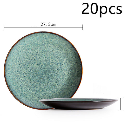 European Ceramic Plate Creative Western Steak Plate Pasta Plate Home Breakfast Plate