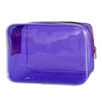 In Stock Solid Color Transparent Cosmetic Bag Large Capacity Convenient And Simple Storage Bag