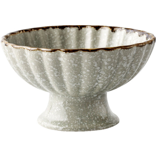 Creative Personality Japanese Retro Ceramic High-footed Bowl